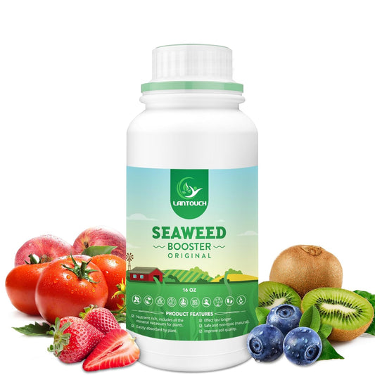Organic Original Seaweed Booster, Plant Nutrient Concentrate, Kelp Lawn and Plant Liquid Fertilizer for All Indoor & Outdoor Plants, Non-Toxic and Safe, Help Plants Recover from Stress